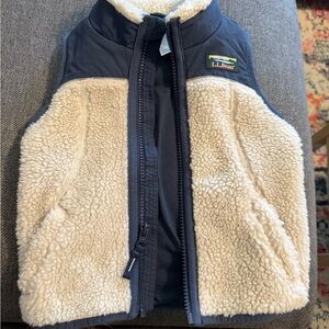 L.L. Bean Kids Vest - Navy and Cream